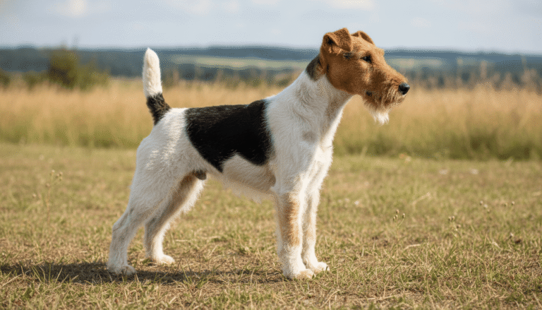 Perro fox terrier de pelo duro