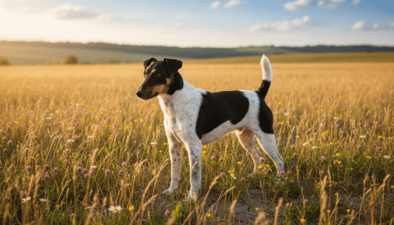 Perro fox terrier de pelo liso