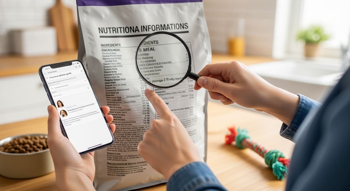 ¿Cómo leer la etiqueta del alimento para perros?