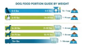 ¿Cuánta comida debe comer un perro según su peso?