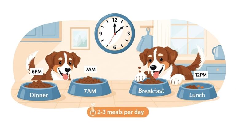 ¿Cuántas veces al día debe comer un perro?