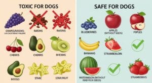¿Qué frutas son tóxicas para los perros?