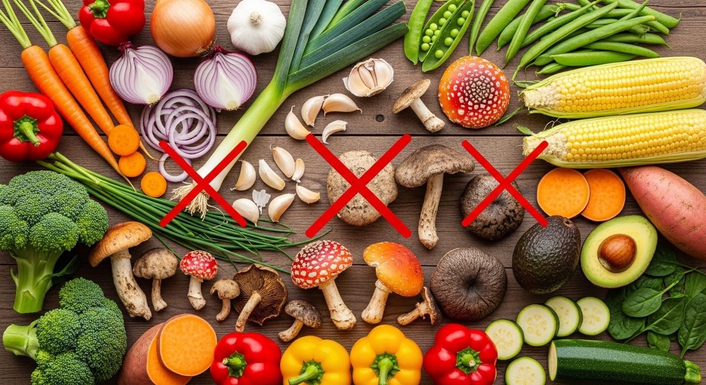 ¿Qué verduras son malas para los perros?