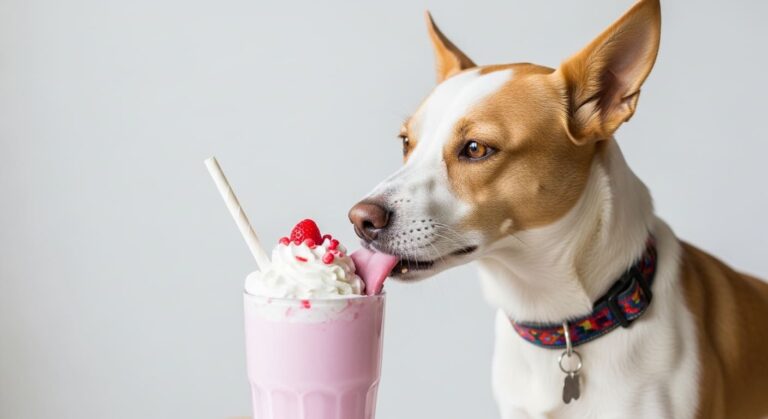 ¿Los perros pueden beber batido de leche?