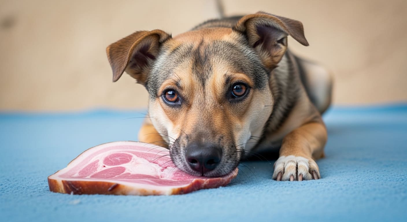 ¿Los perros pueden comer jamón?