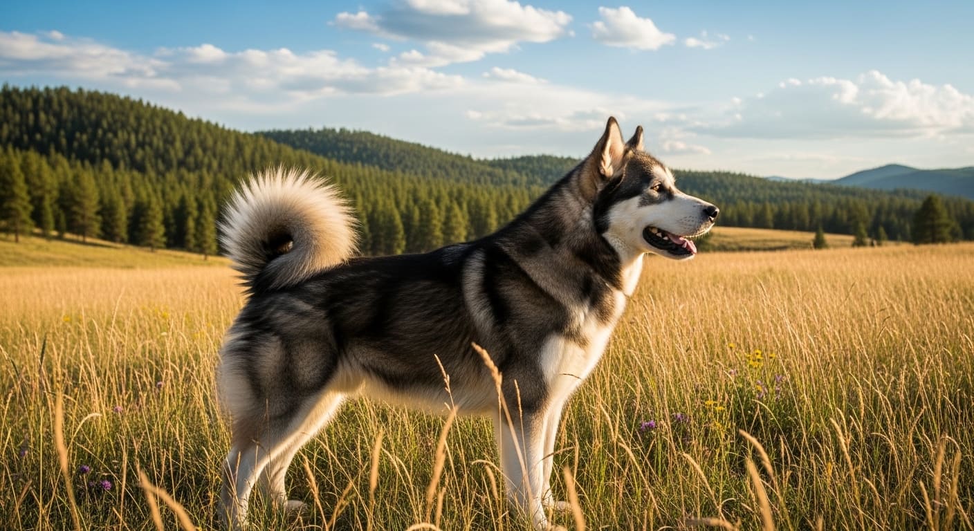 Perro malamute de alaska