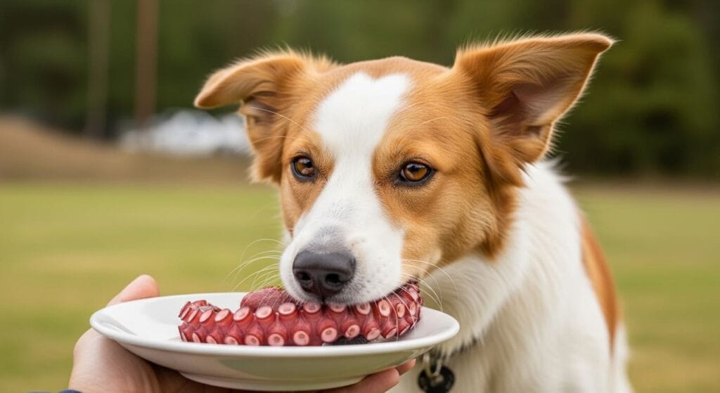Sí, los perros pueden comer pulpo si está bien cocido, sin sal, sin aceite y en pequeñas cantidades. Este marisco contiene proteínas y minerales que pueden ser beneficiosos para los perros cuando se ofrece ocasionalmente. En este artículo aprenderás si el pulpo es seguro para los perros, qué beneficios nutricionales puede aportar, cuáles son sus riesgos y cuál es la cantidad adecuada según el tamaño de tu mascota. Tabla resumen: ¿Los perros pueden comer pulpo? Aspecto Respuesta rápida ¿Es seguro? Sí, si está bien cocido y sin condimentos Beneficios Proteína magra, vitaminas B y minerales como hierro y selenio Riesgos Pulpo crudo, condimentos, textura dura o exceso de consumo Cantidad recomendada Pequeñas porciones ocasionales según el tamaño del perro Dato importante Debe cortarse en trozos pequeños para evitar atragantamiento ¿Los perros pueden comer pulpo de forma segura? El pulpo es un marisco rico en proteínas que puede ofrecerse ocasionalmente a los perros cuando se prepara correctamente. No es un alimento esencial en su dieta, pero puede servir como premio o complemento nutricional. Para que sea seguro, el pulpo debe servirse completamente cocido, sin sal, sin aceite y sin especias. Las preparaciones comunes para humanos, como pulpo con salsas, ajo o condimentos, pueden causar irritación digestiva o problemas de salud en los perros. Beneficios del pulpo para perros Consumido con moderación, el pulpo puede aportar algunos nutrientes útiles para la salud de los perros. Vitaminas El pulpo contiene varias vitaminas importantes del grupo B, entre ellas: Vitamina B12 Vitamina B6 Niacina (vitamina B3) Riboflavina (vitamina B2) Estas vitaminas ayudan al metabolismo energético, al sistema nervioso y a la producción de glóbulos rojos. Minerales Entre los minerales presentes en el pulpo destacan: Hierro Selenio Fósforo Cobre Zinc Estos minerales participan en funciones importantes como el transporte de oxígeno, el sistema inmunológico y el metabolismo celular. Propiedades nutricionales El pulpo presenta algunas características nutricionales relevantes: Proteína de alta calidad Bajo contenido de grasa Buena digestibilidad cuando está bien cocido Efectos positivos Consumido ocasionalmente puede contribuir a: Mantener la masa muscular Apoyar el metabolismo del perro Aportar variedad en la fuente de proteínas Sin embargo, debe ofrecerse solo como complemento y no como sustituto del alimento completo para perros. Riesgos del pulpo para perros Aunque puede ser seguro en pequeñas cantidades, el pulpo también presenta algunos riesgos si se ofrece de forma incorrecta. Cuándo es peligroso El pulpo puede ser peligroso cuando: Se ofrece crudo o poco cocido Está preparado con sal, aceite o especias Se sirve en trozos grandes o duros El perro consume grandes cantidades El perro tiene alergia a mariscos El pulpo crudo puede contener bacterias o parásitos que pueden causar problemas digestivos. Síntomas de intoxicación o reacción adversa Si un perro consume pulpo en mal estado o en exceso puede presentar: Vómitos Diarrea Letargo Dolor abdominal Falta de apetito En algunos casos también pueden aparecer reacciones alérgicas como picazón o inflamación. Contraindicaciones El pulpo debe evitarse o limitarse en perros con: Alergia a mariscos Problemas digestivos crónicos Enfermedad renal Dietas veterinarias restringidas Qué perros NO deben comer pulpo No se recomienda ofrecer pulpo a: Perros con alergia a mariscos Perros con antecedentes de pancreatitis Perros con enfermedad renal avanzada Perros con sensibilidad digestiva severa Cantidad recomendada de pulpo para perros El pulpo debe ofrecerse solo como un alimento ocasional dentro de una dieta equilibrada. Por peso del perro Perros pequeños: 1–2 trozos pequeños de pulpo cocido Perros medianos: 3–4 trozos pequeños Perros grandes: hasta 1 taza de pulpo cocido ocasionalmente Frecuencia Una vez cada una o dos semanas como máximo Siempre como complemento, no como alimento principal Forma correcta de servir El pulpo debe ofrecerse: Bien cocido Sin sal ni condimentos Sin aceite ni salsas Cortado en trozos pequeños A temperatura ambiente Cómo ofrecer pulpo a tu perro paso a paso Compra pulpo fresco o congelado sin condimentos. Cocínalo completamente hervido o al vapor. Evita añadir sal, aceite o especias durante la cocción. Deja enfriar el pulpo antes de servir. Corta en trozos pequeños adecuados para el tamaño del perro. Ofrece una pequeña cantidad como prueba. Observa cualquier reacción digestiva durante las siguientes horas. Señales de alerta después de comer pulpo Después de ofrecer pulpo por primera vez, es importante observar al perro. Las señales de alerta incluyen: Vómitos Diarrea Letargo Dolor abdominal Falta de apetito Abdomen inflamado Si los síntomas son intensos o duran más de 24 horas, se recomienda consultar al veterinario. Preguntas frecuentes (FAQ) ¿Los cachorros pueden comer pulpo? Sí, los cachorros pueden comer pulpo cocido en pequeñas cantidades, siempre sin condimentos y en trozos muy pequeños. ¿Con qué frecuencia pueden comer pulpo los perros? Lo más recomendable es ofrecerlo ocasionalmente, aproximadamente una vez cada una o dos semanas. ¿Los perros pueden comer pulpo crudo? No se recomienda. El pulpo crudo puede contener bacterias o parásitos que pueden provocar problemas digestivos. ¿Qué pasa si mi perro come mucho pulpo? El exceso puede provocar vómitos, diarrea o molestias digestivas debido a su textura y contenido proteico. ¿Los perros pueden comer pulpo con salsa o condimentos? No. Las preparaciones con sal, ajo, aceite o especias pueden ser perjudiciales para los perros.