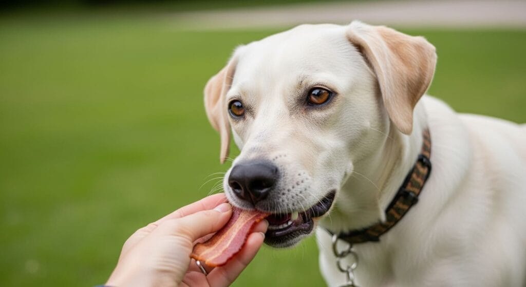 ¿Los perros pueden comer tocino?
