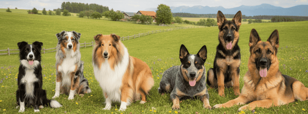 Perros pastor y boyeros