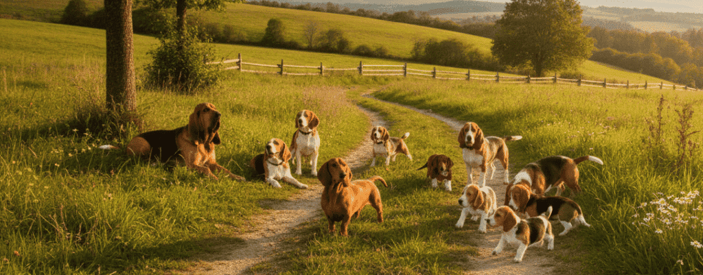 Perros sabuesos y rastreadores