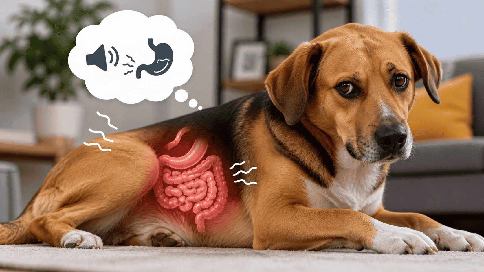 ¿Por qué a mi perro le suenan las tripas?