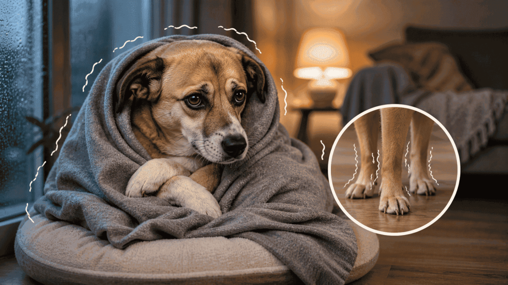 ¿Por qué mi perro tiembla como si tuviera frío?