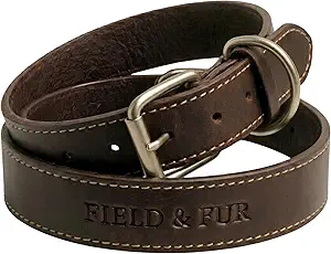 collar de cuero para perros