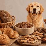 Alimentos de panadería y productos procesados para perros