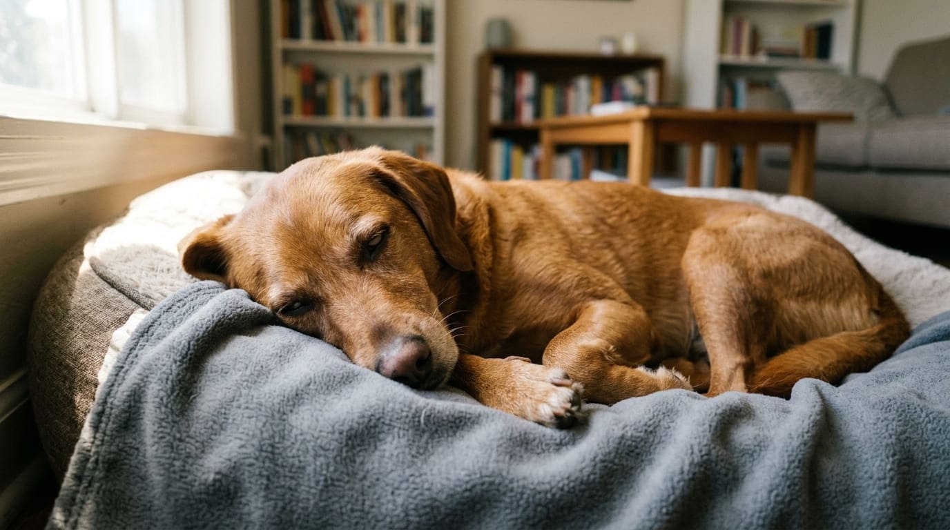 ¿Por qué mi perro tiembla mientras duerme?
