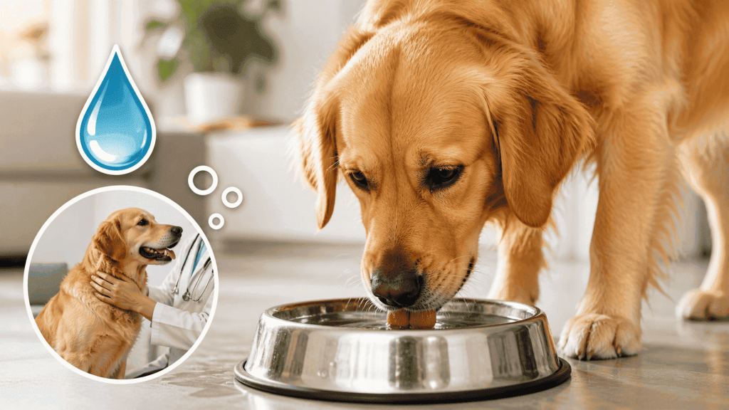 ¿Por qué mi perro toma mucha agua?
