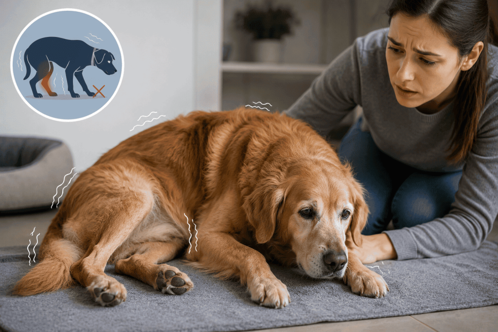 ¿Por qué mi perro tiembla y no puede caminar?