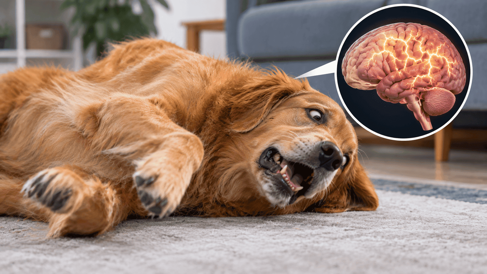¿Por qué mi perro convulsiona de repente?